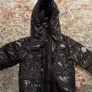 Moncler Kids Glossy Dark Jacket